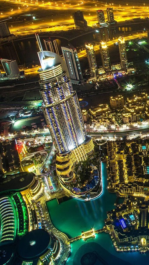 dubai night live wallpaper,metropolitan area,metropolis,cityscape,city