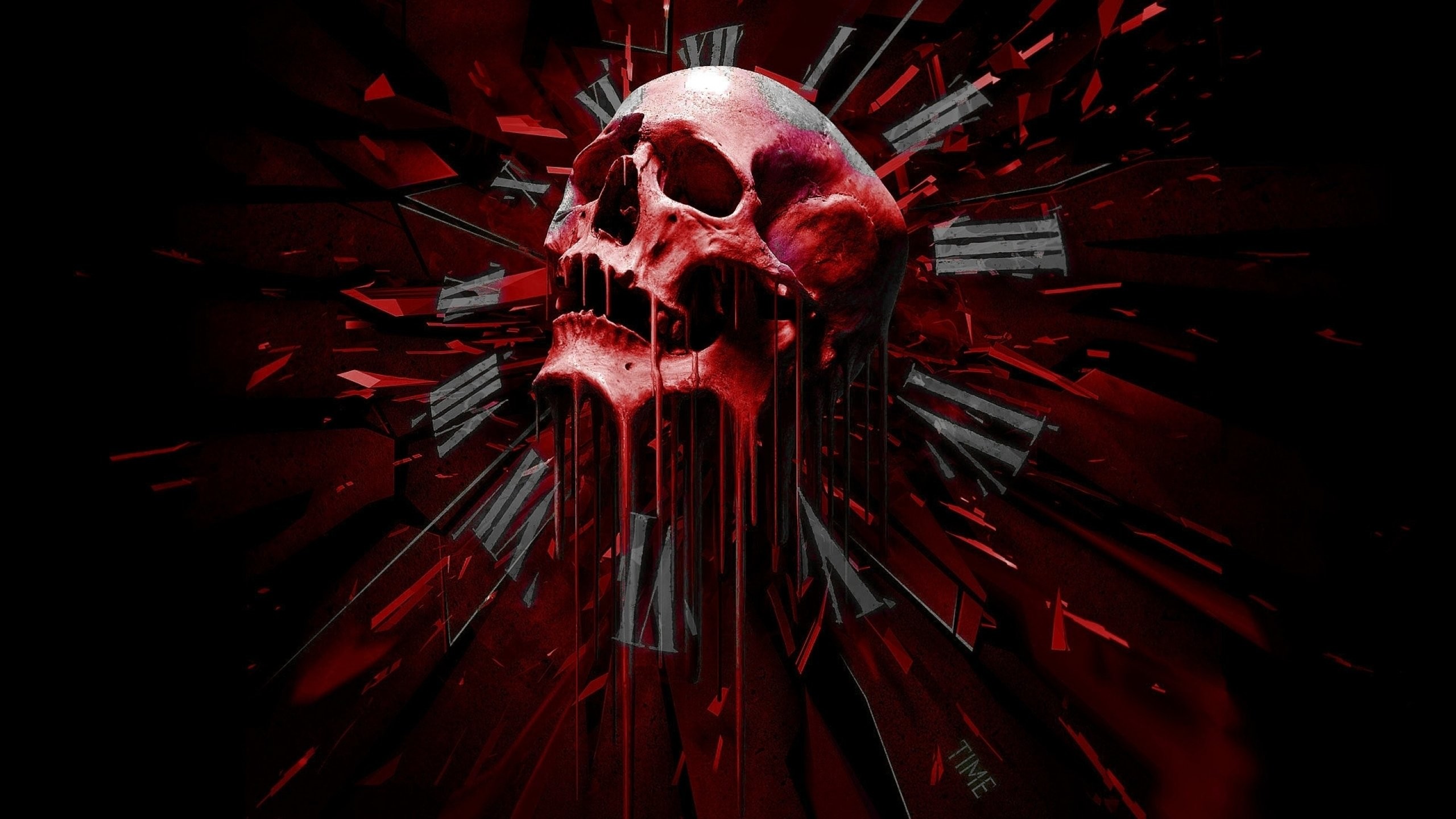 horror skull wallpapers,red,darkness,graphic design,cg artwork,fictional character