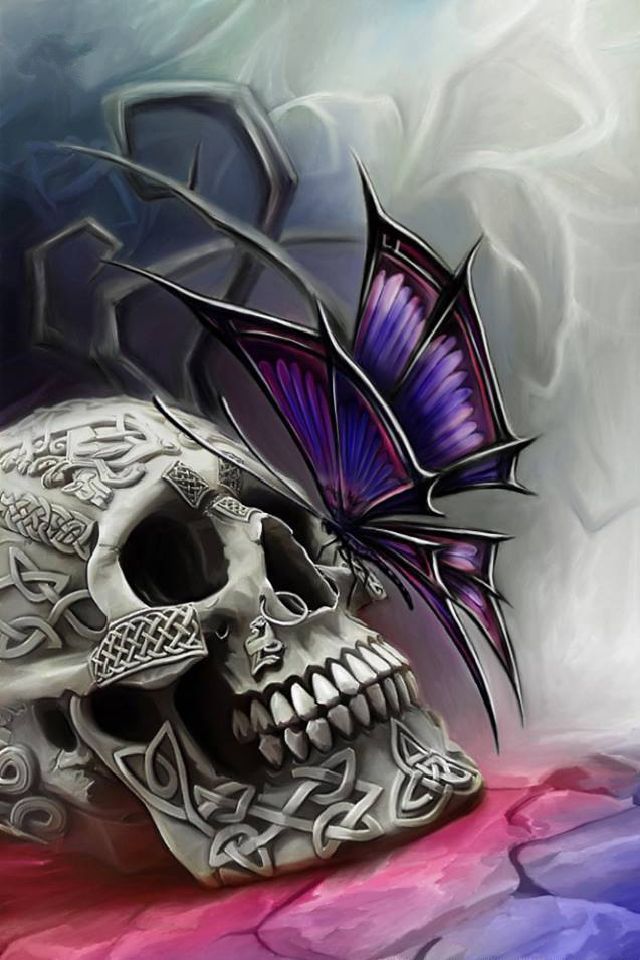 cráneo fondo de pantalla del teléfono,hueso,cráneo,púrpura,mariposa,ilustración