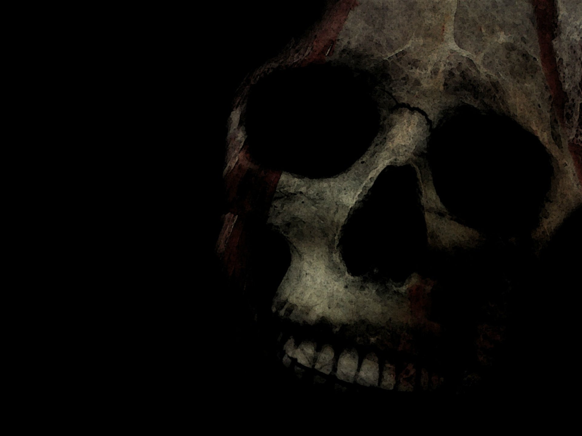 evil skull wallpaper,skull,bone,jaw,snout,darkness