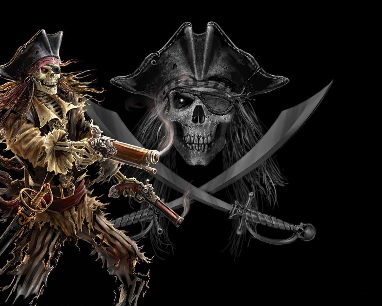 Pirate Skull Wallpaper Free- WallpaperUse