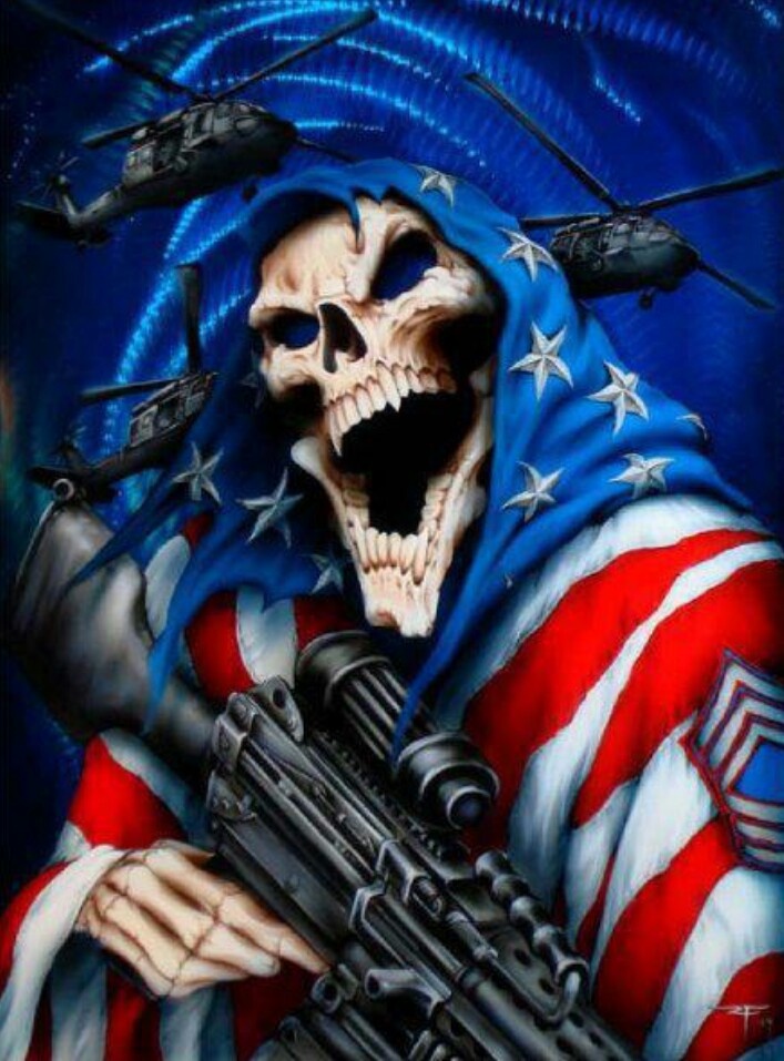 american skull wallpaper,soldier,movie,fictional character,games,art