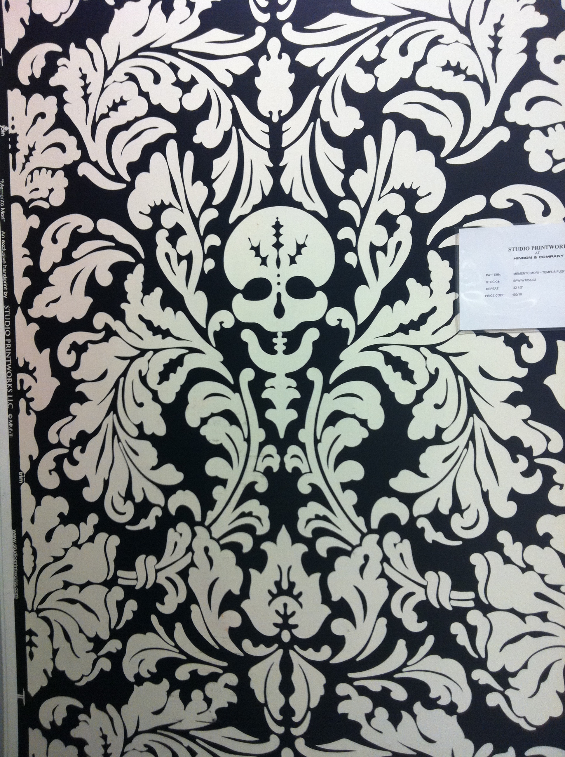 skull damask wallpaper,pattern,design,textile,visual arts,floral design