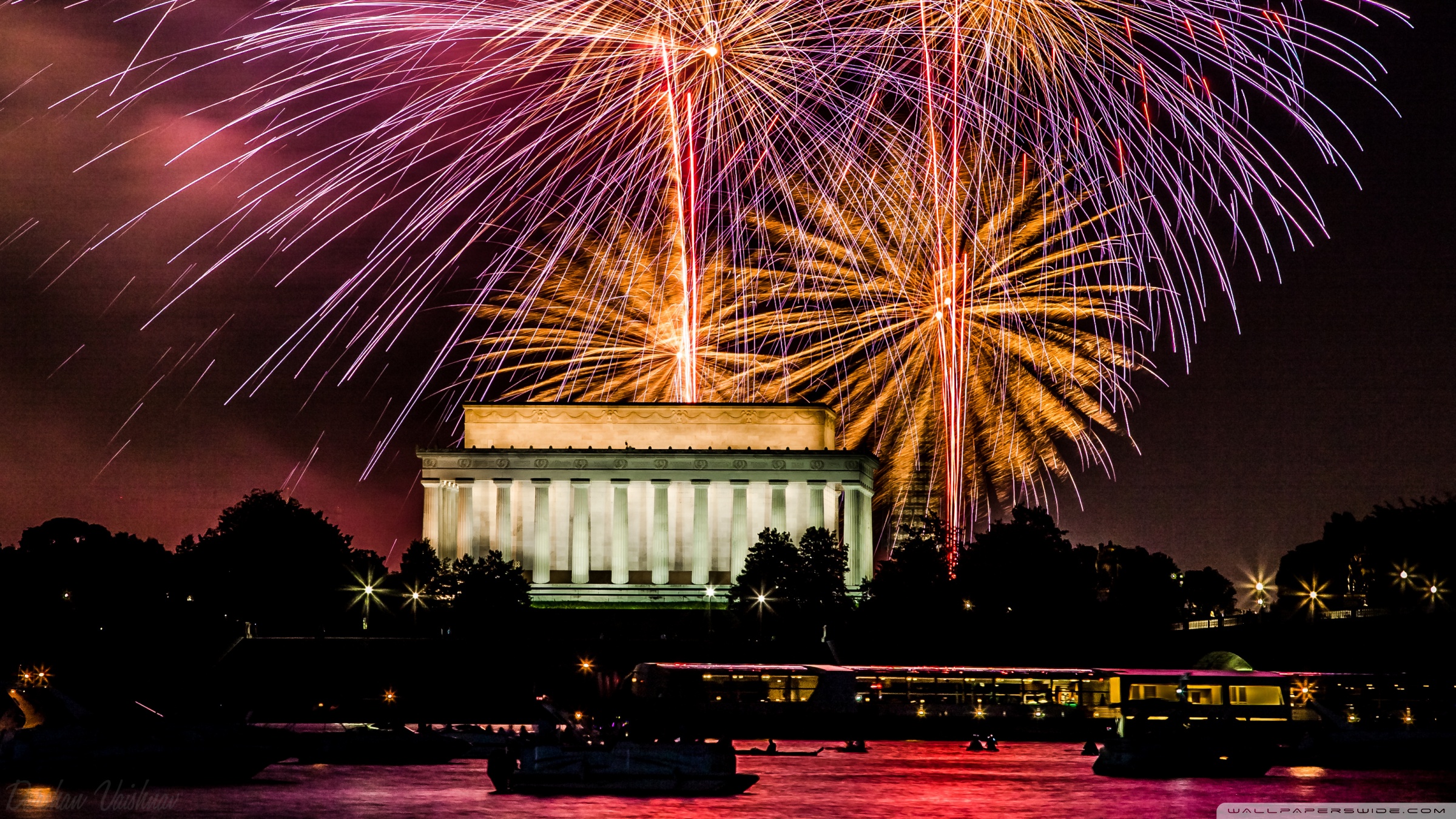 4 of july wallpaper,fireworks,landmark,night,new years day,event
