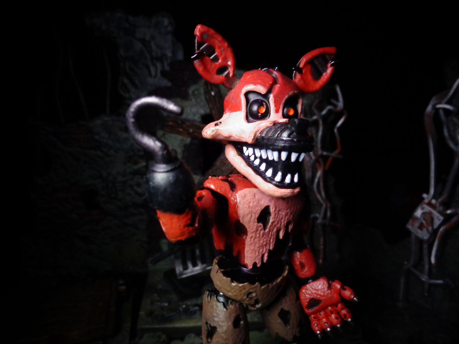 fünf nächte bei freddys foxy wallpaper,action figur,spielzeug,erfundener charakter,dämon,figur