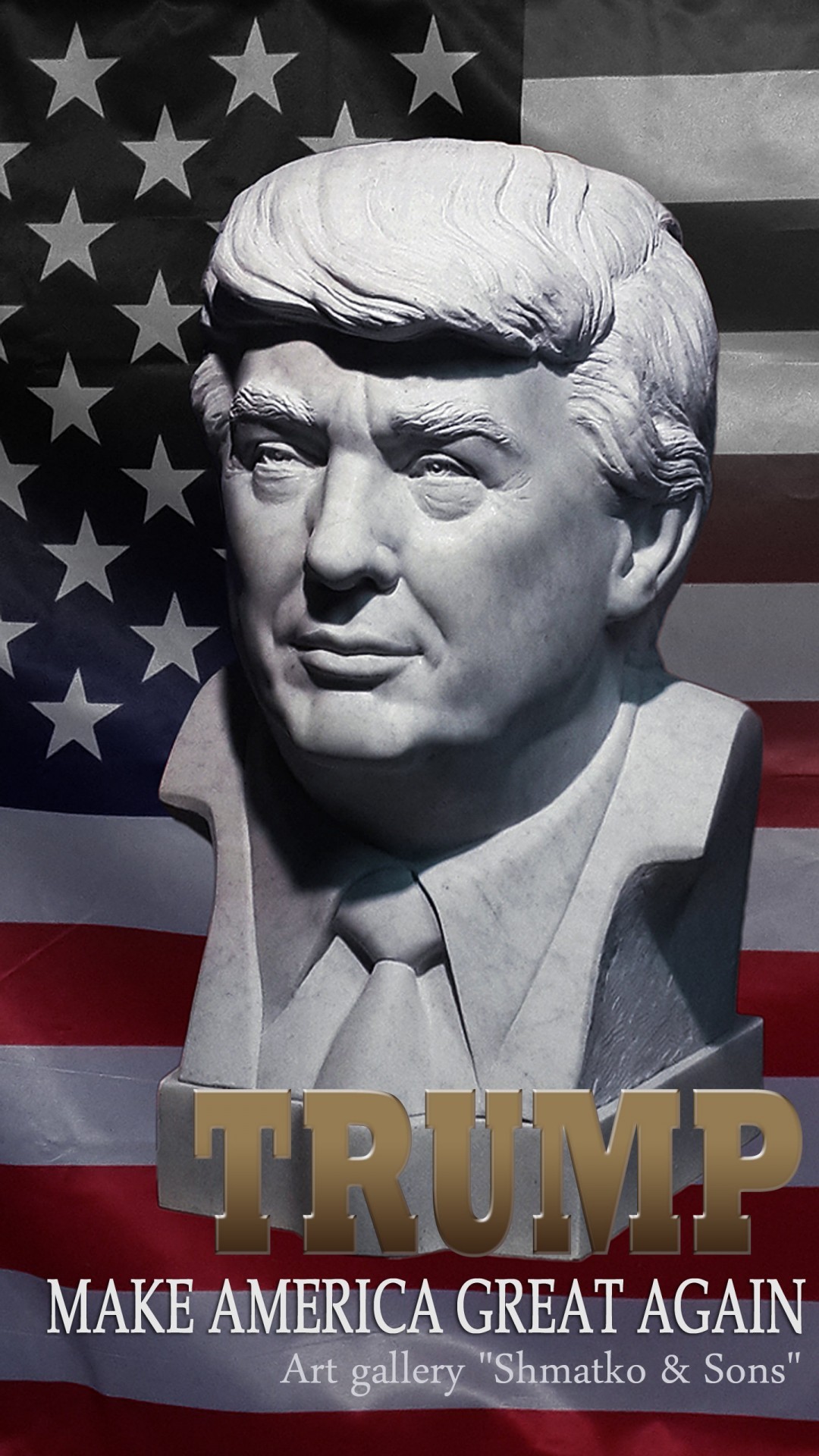 trump iphone wallpaper,stirn,poster,kunst,fotografie,bildunterschrift