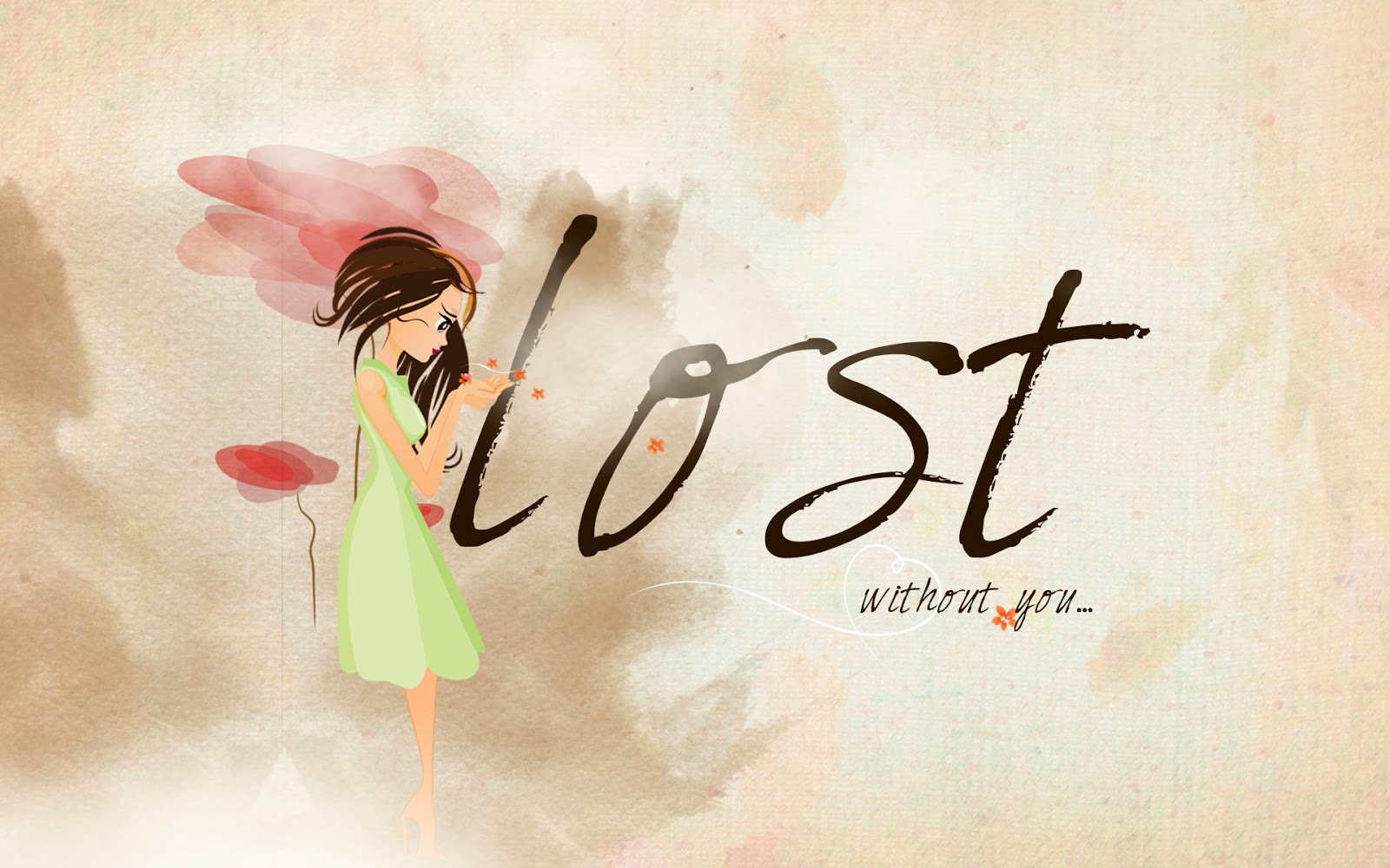 lost love wallpaper,illustration,text,graphic design,font,art