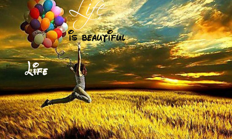 belle vie fond d'écran,paysage naturel,heureux,ciel,relation amicale,ballon