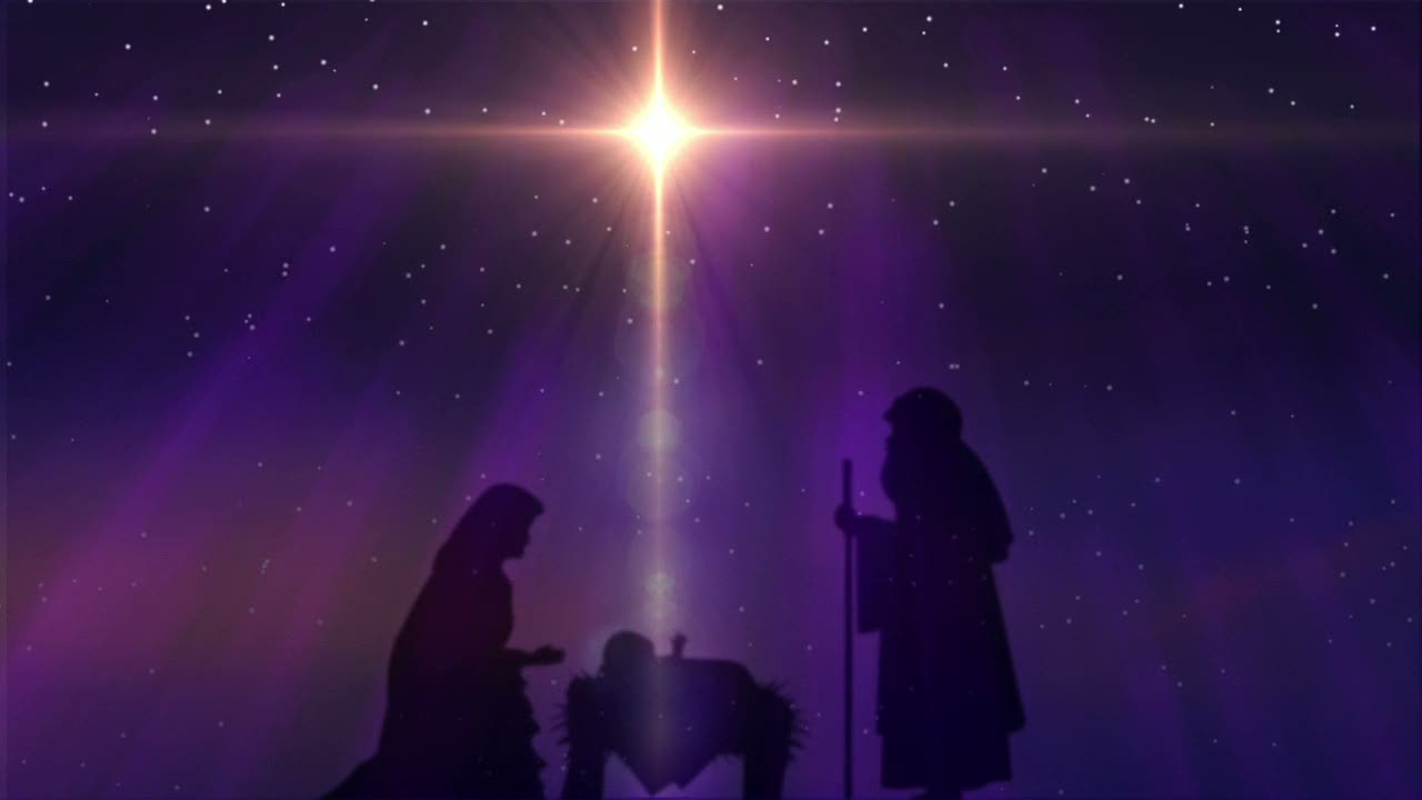 기독교 크리스마스 벽지,하늘,제비꽃,빛,보라색,분위기