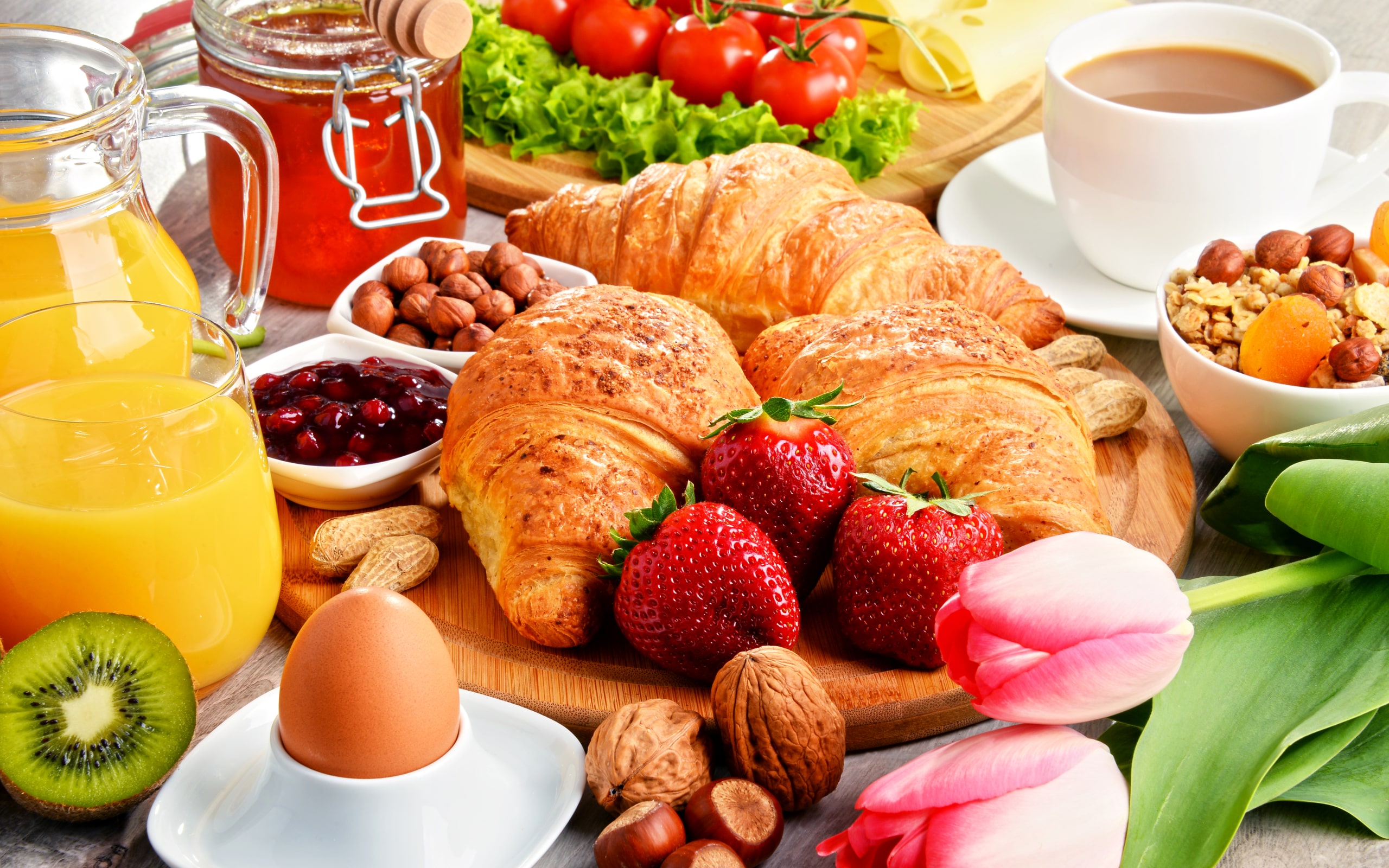 breakfast wallpaper,food,natural foods,meal,croissant,dish