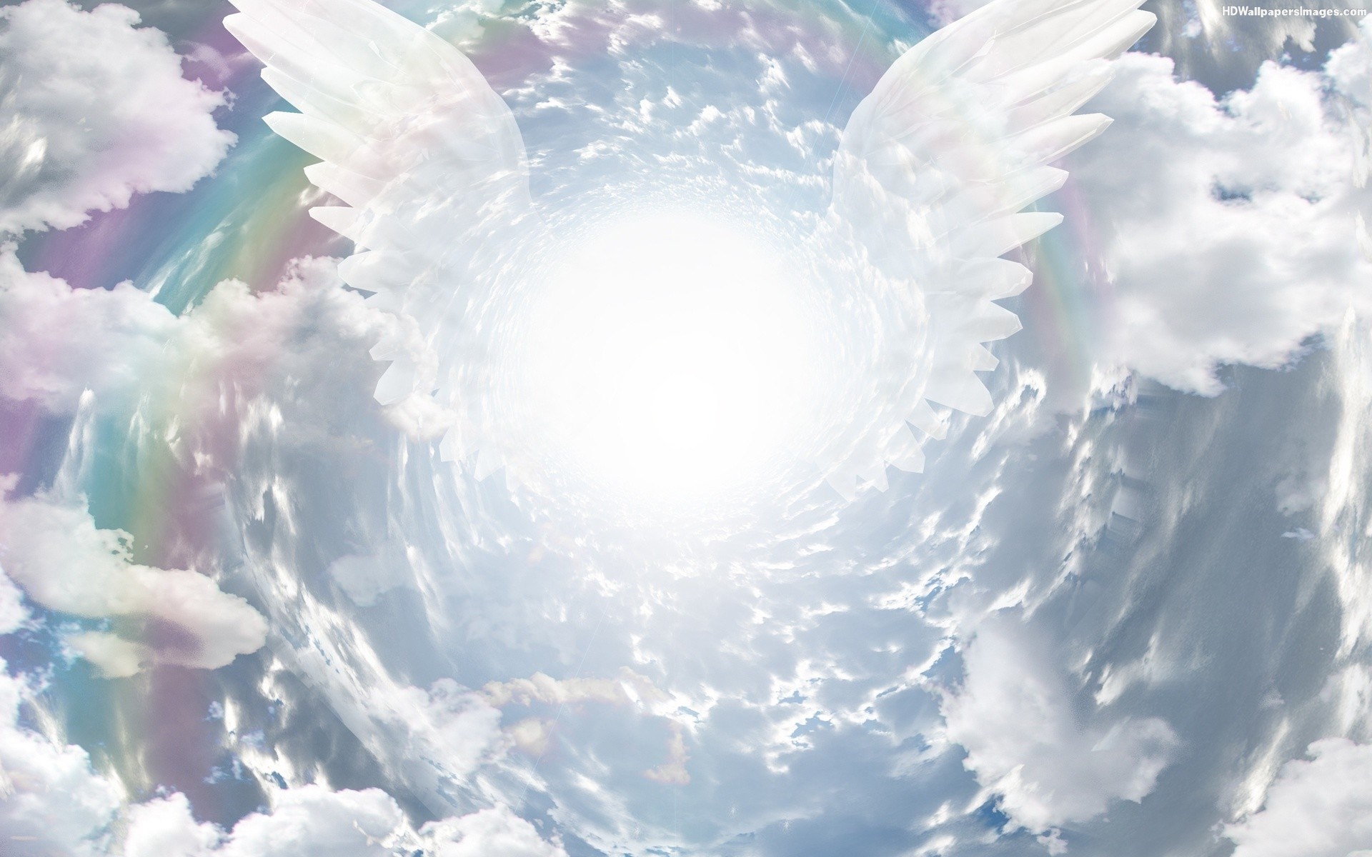 天使の壁紙無料,空,雲,昼間,天使,雰囲気