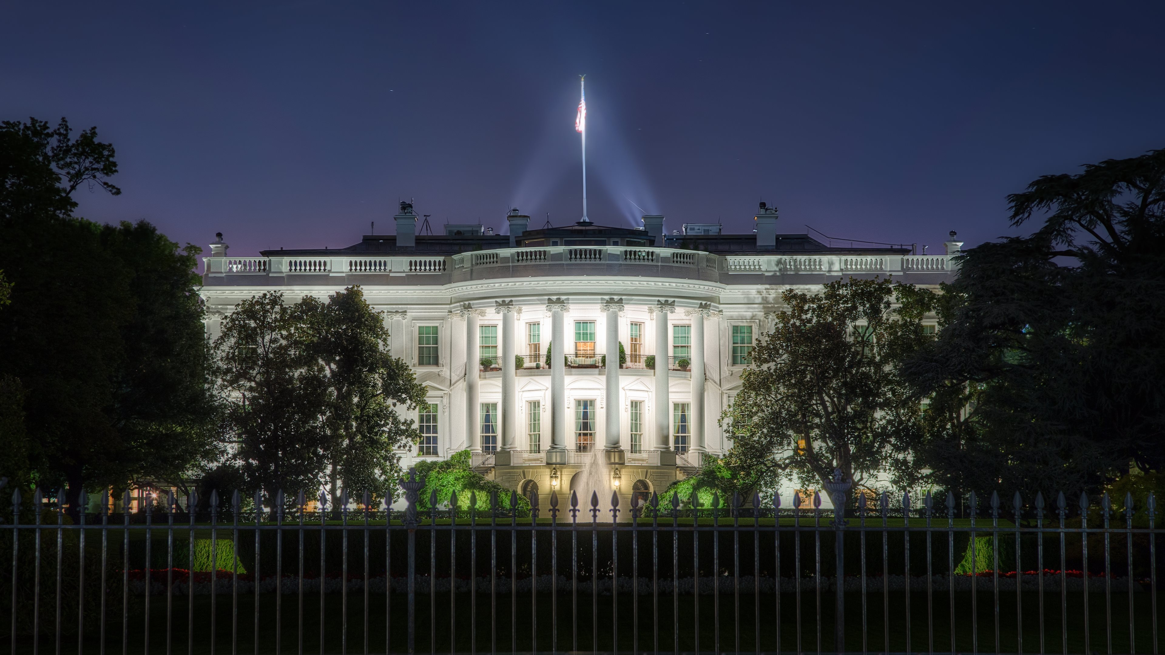 white house wallpaper,night,landmark,light,building,architecture
