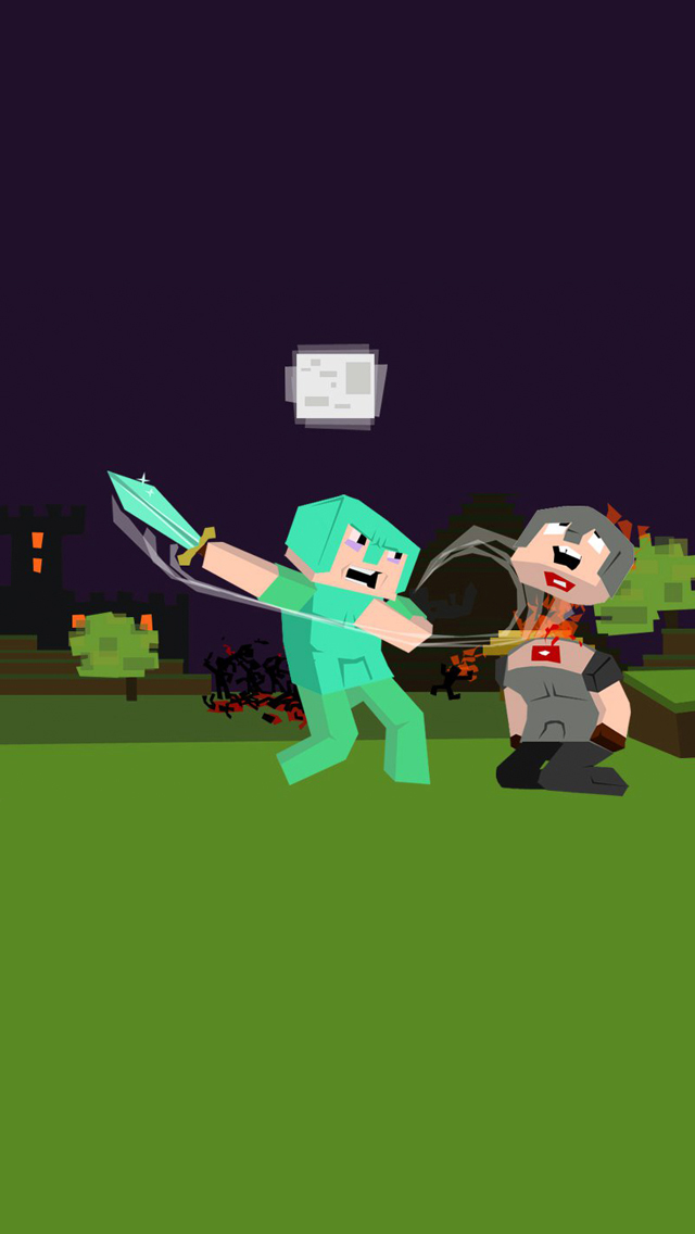 fond d'écran minecraft pvp,dessin animé,vert,animation,illustration,personnage fictif