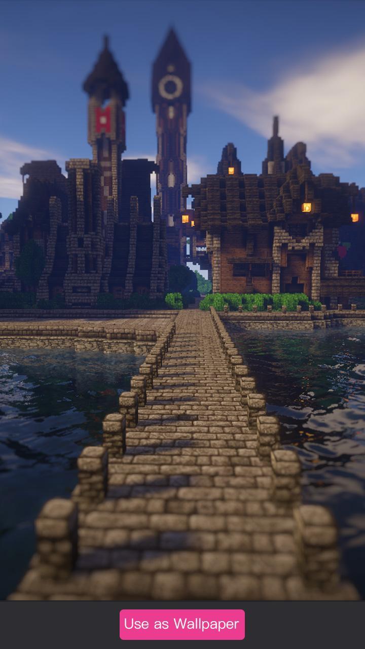 mcpe wallpaper,torre,cielo,torre del reloj,monumento,ciudad