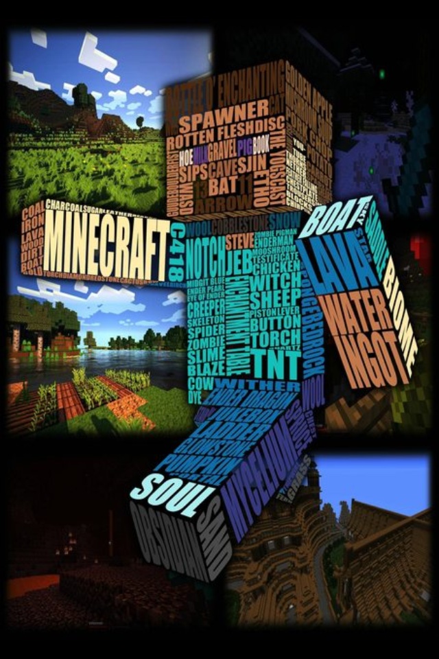 Minecraft Phone Wallpaper Green Rectangle Animation Rock Games Wallpaperuse