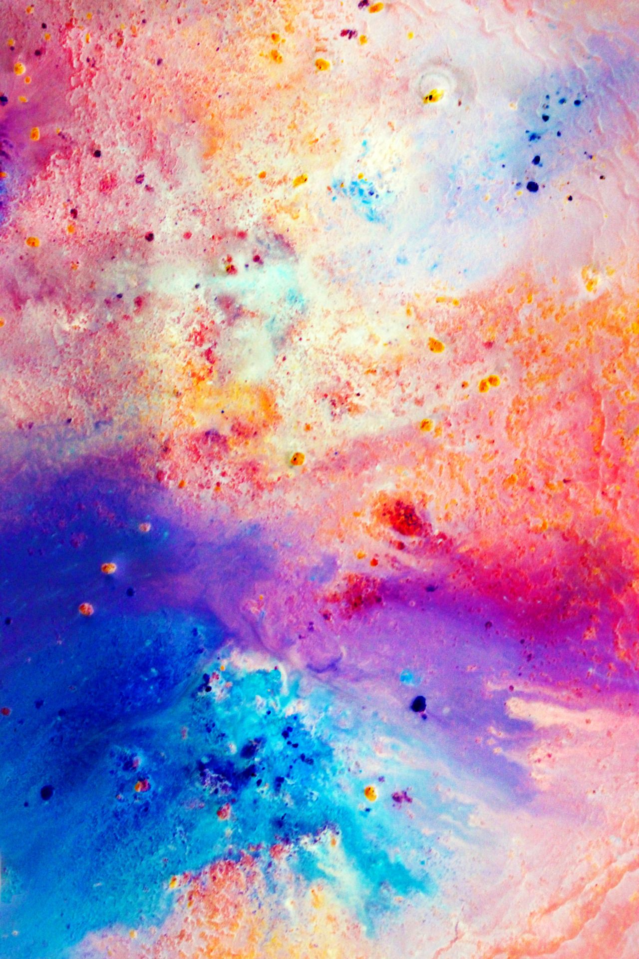 fonds d'écran colorés mignons,peinture aquarelle,bleu,ciel,orange,atmosphère