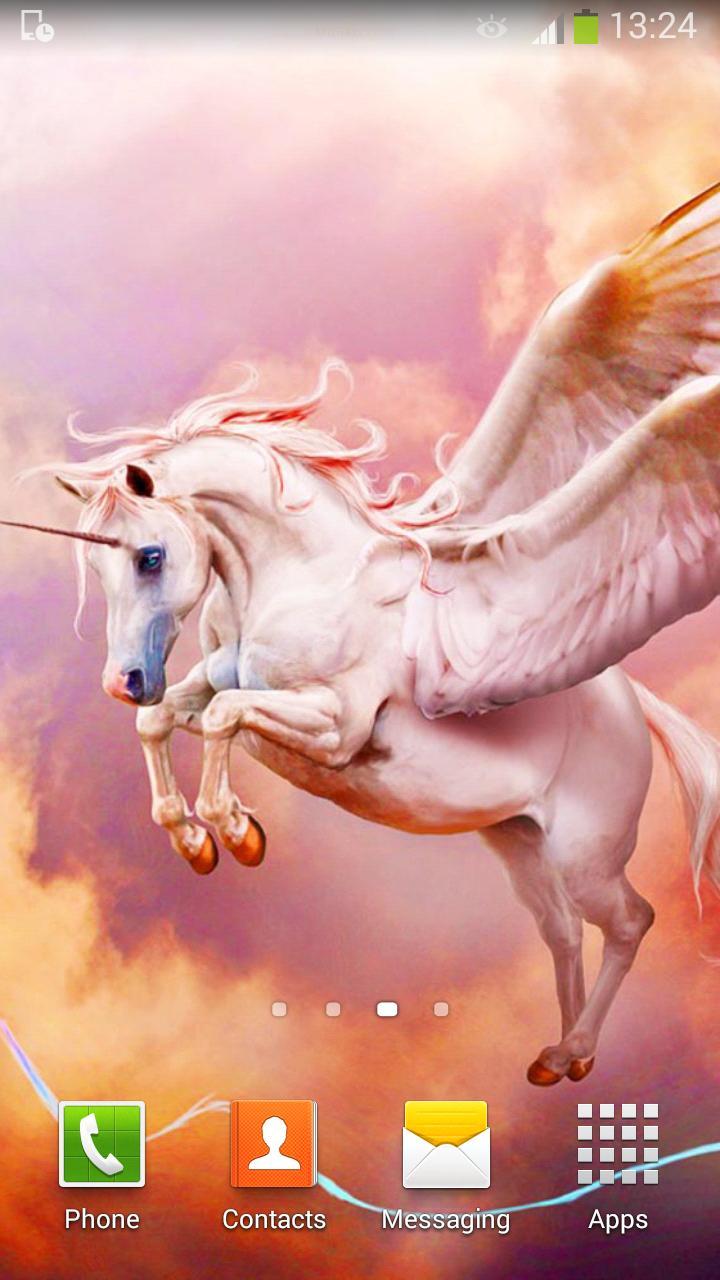 fantasy live wallpaper,fictional character,horse,unicorn,mythical creature,organism