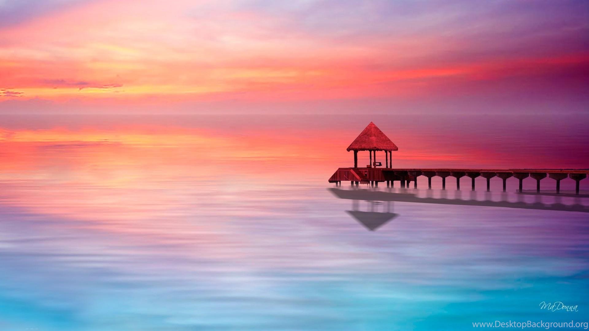 pastel color wallpaper hd,sky,horizon,sunrise,red sky at morning,sea