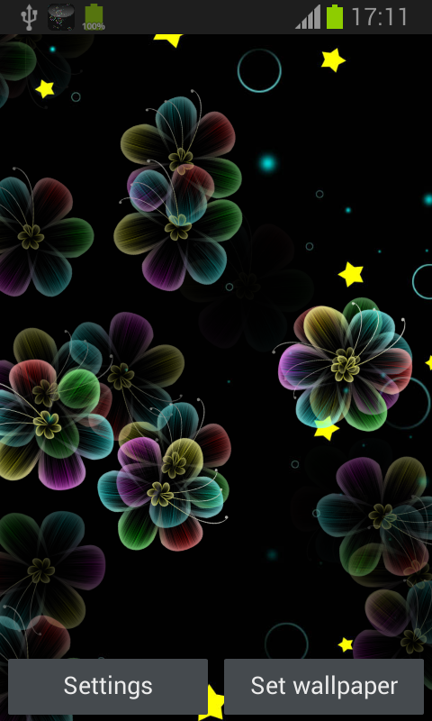 네온 꽃 라이브 배경 화면,무늬,하늘,보라색,제비꽃,디자인