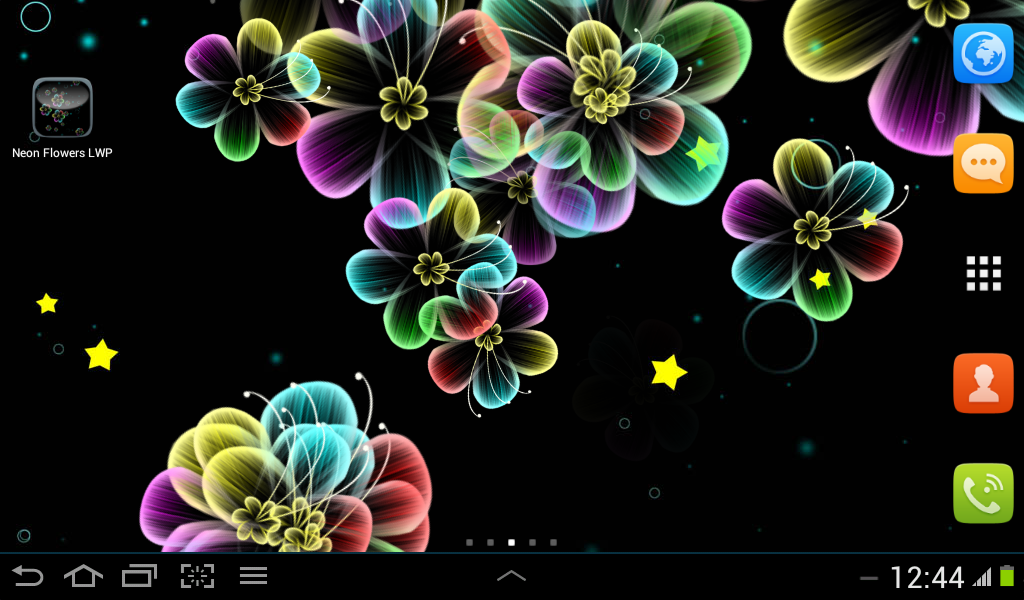 neon flowers live wallpaper,graphic design,petal,text,organism,plant