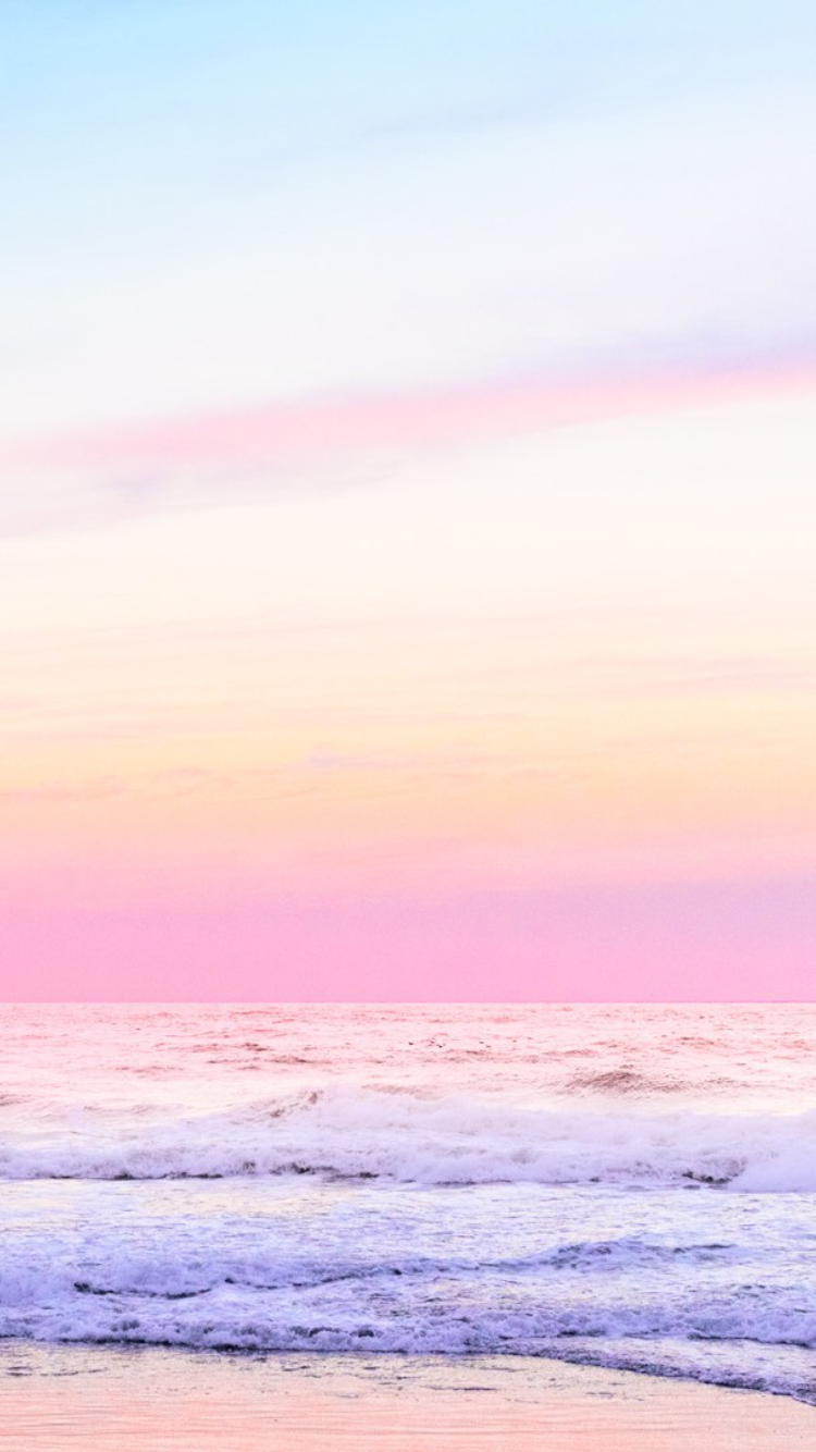 pastel sky wallpaper,sky,horizon,sea,ocean,calm