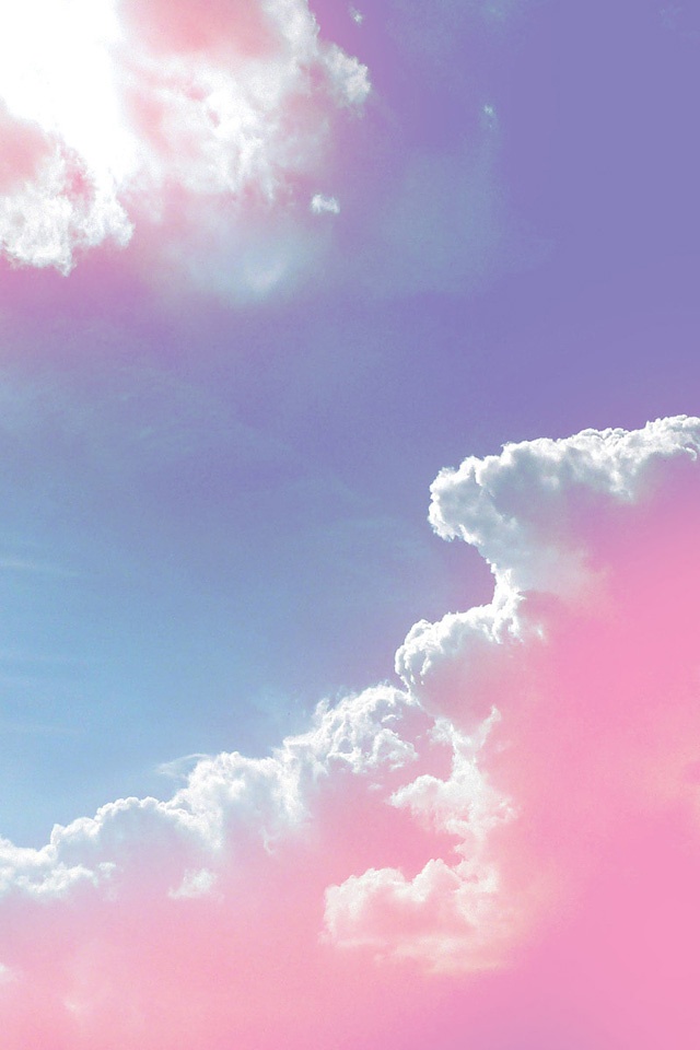 パステルの空の壁紙,空,雲,昼間,ピンク,雰囲気