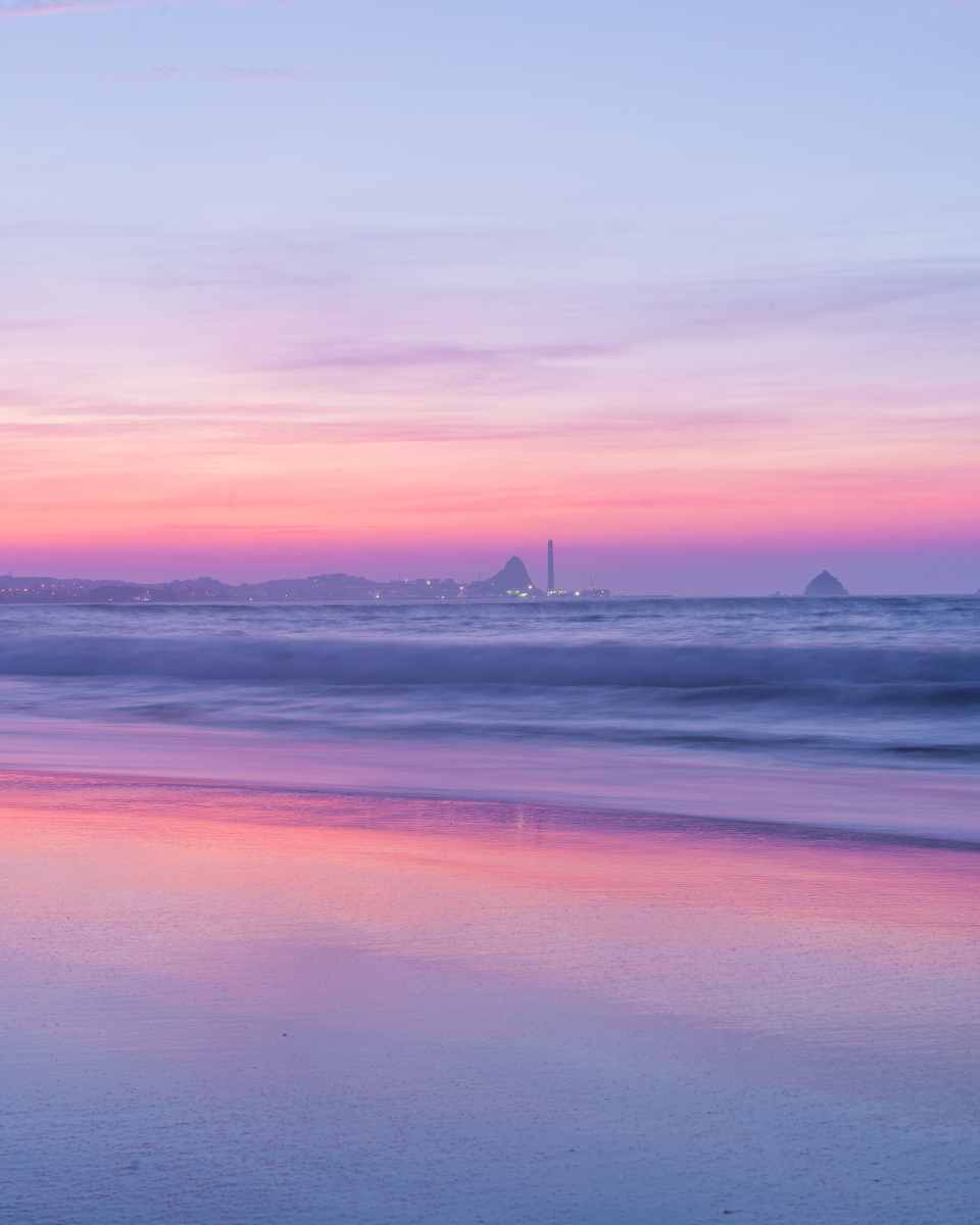 pastell himmel tapete,himmel,horizont,meer,sonnenaufgang,ozean