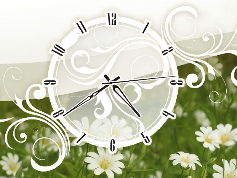 자연 시계 라이브 배경 화면,시계,가정용 액세서리,꽃,클립 아트,벽 시계