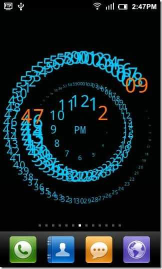 nature clock live wallpaper,text,font,screenshot,speedometer,technology