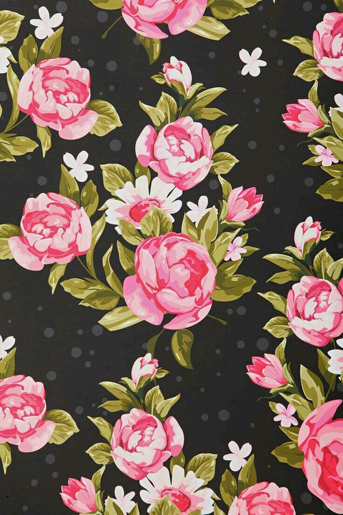 귀여운 꽃 무늬 벽지,분홍,무늬,꽃 무늬 디자인,장미,꽃
