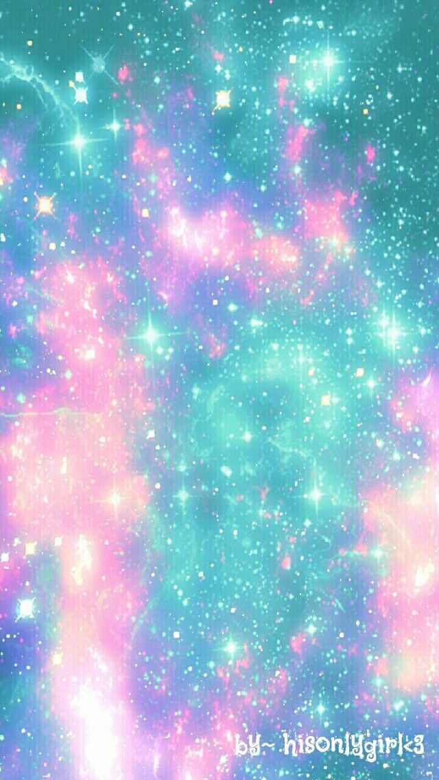 パステルギャラクシー壁紙,星雲,緑,ピンク,天体,紫の