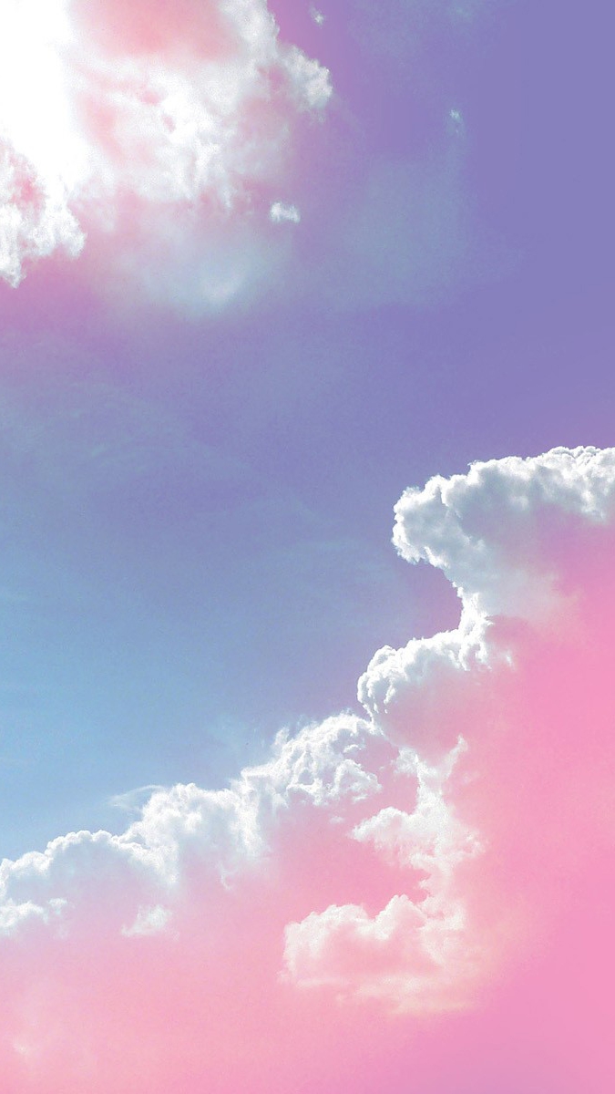 파스텔 구름 벽지,하늘,구름,낮,분홍,분위기