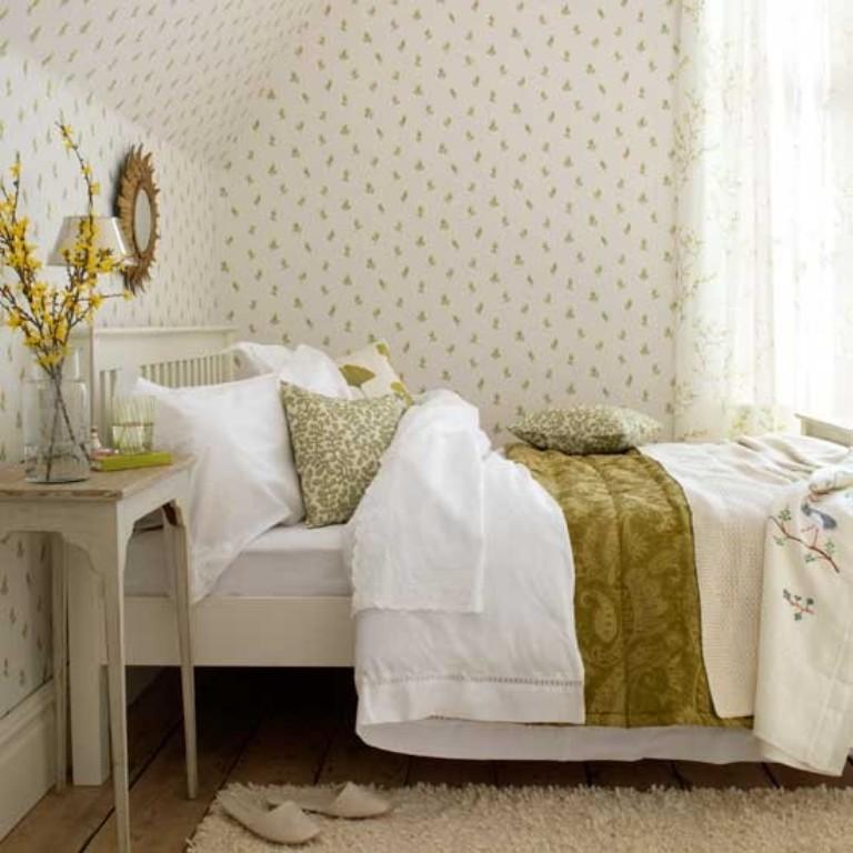floral bedroom wallpaper,furniture,room,product,bed,wall