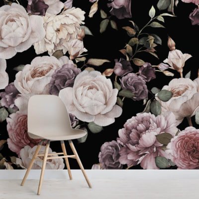 big floral wallpaper,flower,product,rose,pink,cut flowers