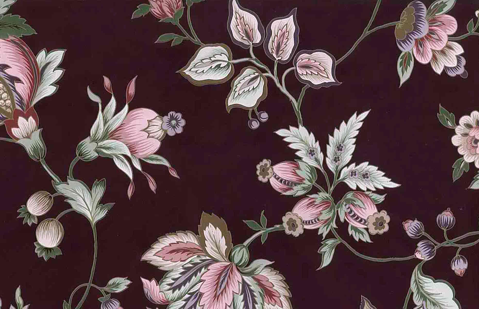 metallische blumentapete,muster,textil ,rosa,blume,blatt