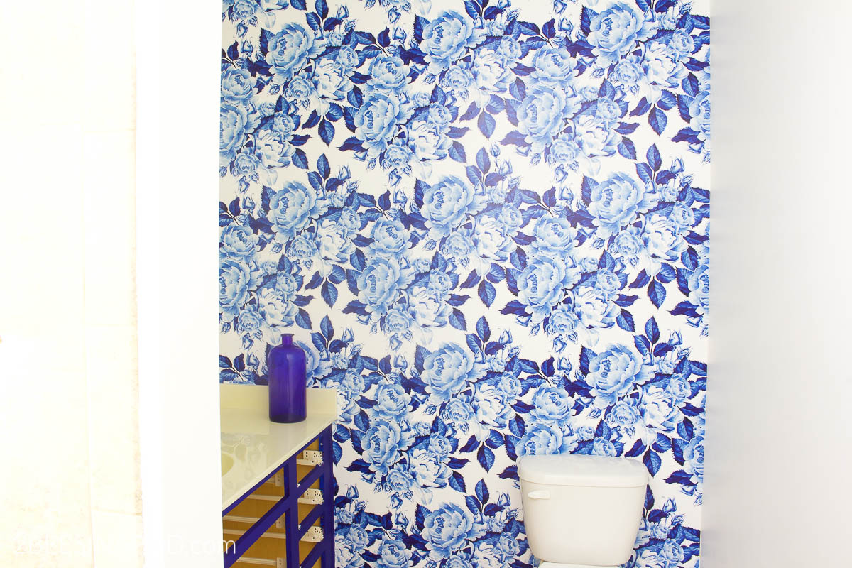 bold floral wallpaper,blue,shower curtain,porcelain,blue and white porcelain,wallpaper