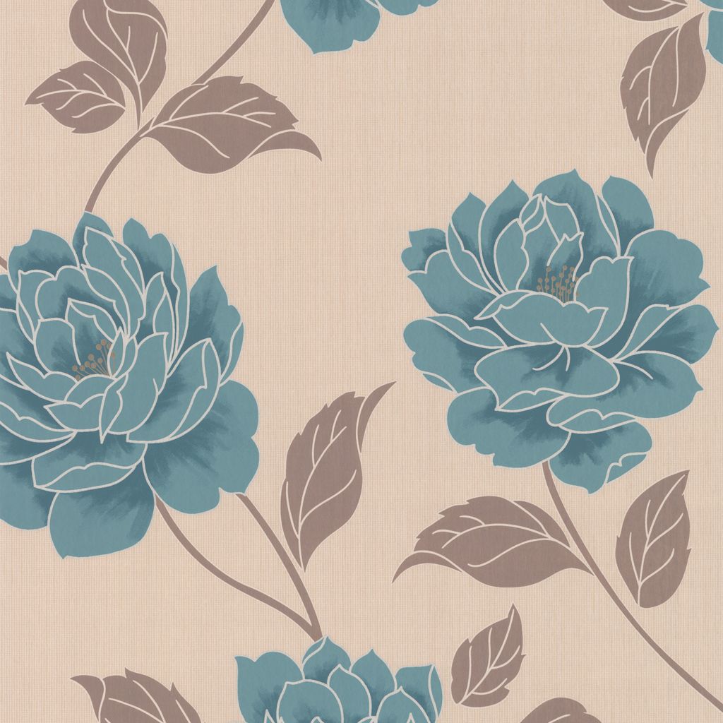 teal floral wallpaper,blue,green,teal,aqua,pattern