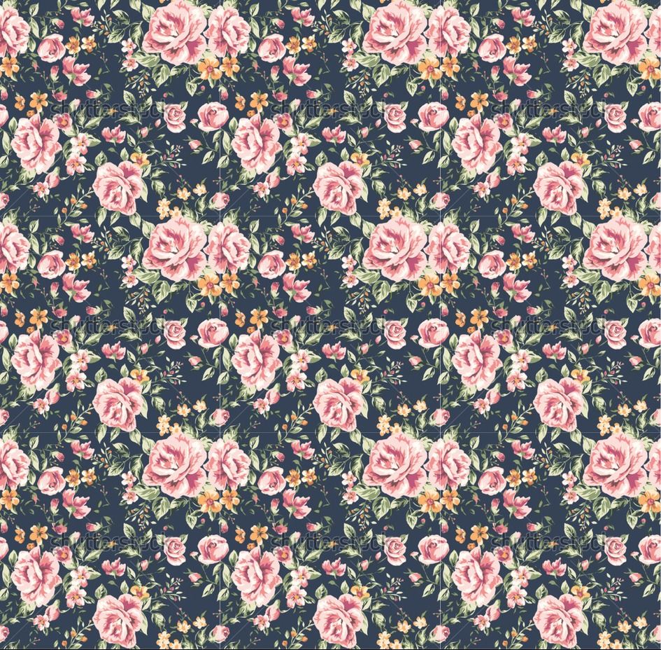 Marine Blumentapete Muster Rosa Blumendesign Textil Design 688169 Wallpaperuse