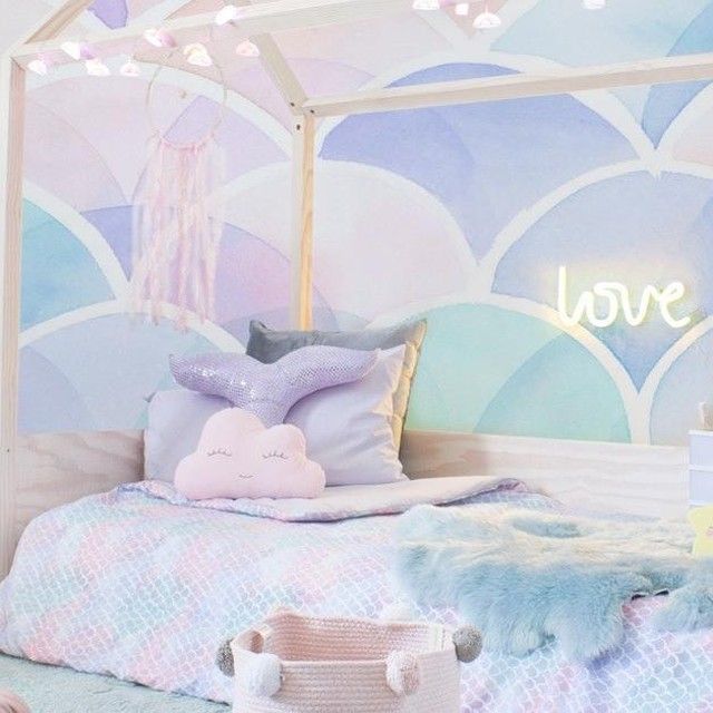 寝室のためのパステル壁紙,製品,家具,ルーム,ピンク,ベッド
