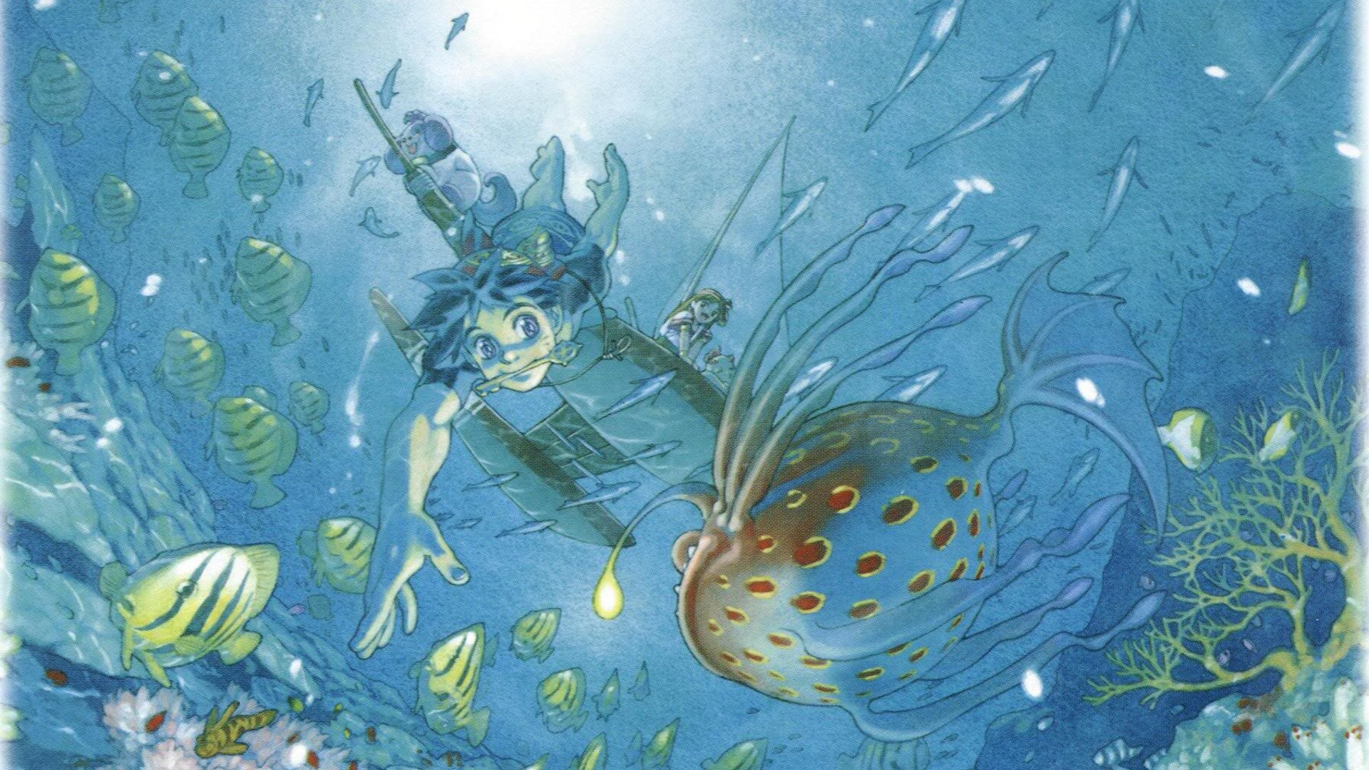 fond d'écran chrono cross,biologie marine,sous marin,illustration,poisson