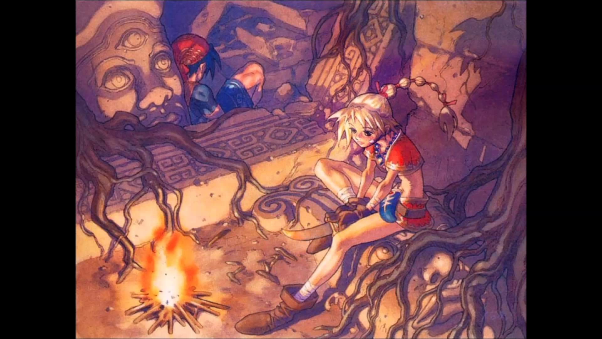 chrono cross wallpaper,art,fiction,illustration,modern art,painting