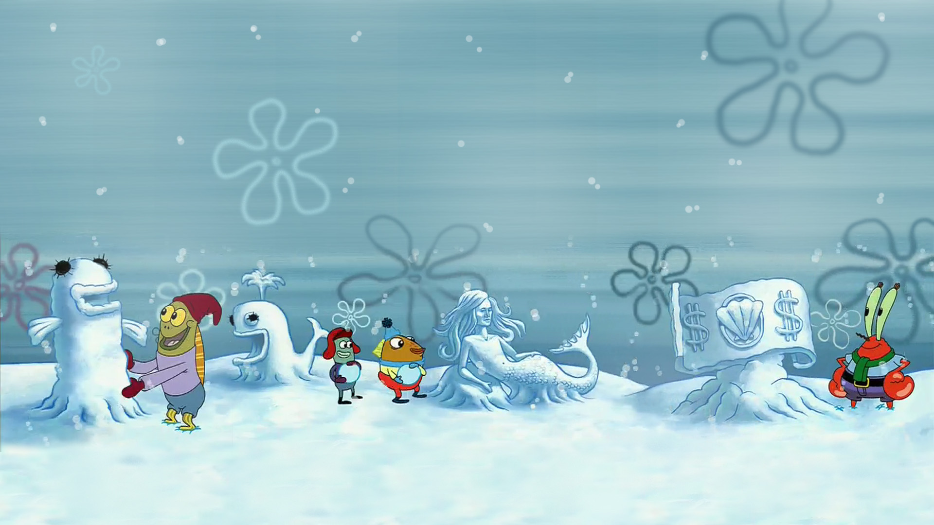 sfondo bikini,inverno,neve,cartone animato,congelamento,illustrazione