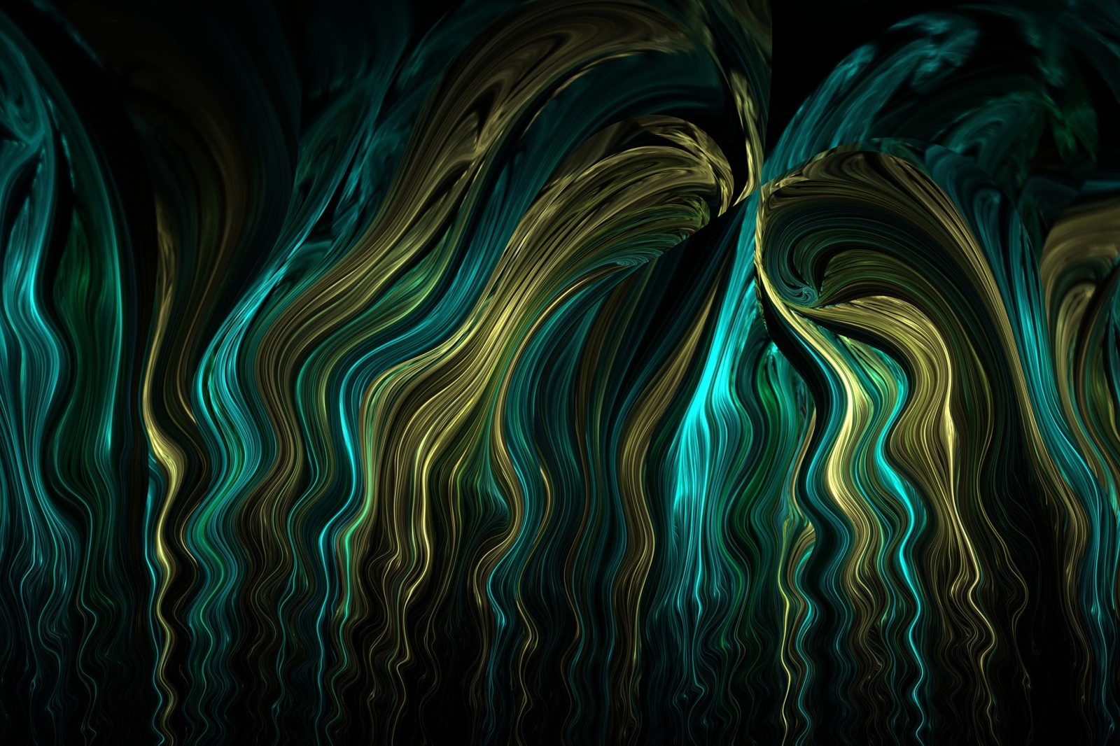 digital 3d wallpaper,green,blue,water,light,turquoise