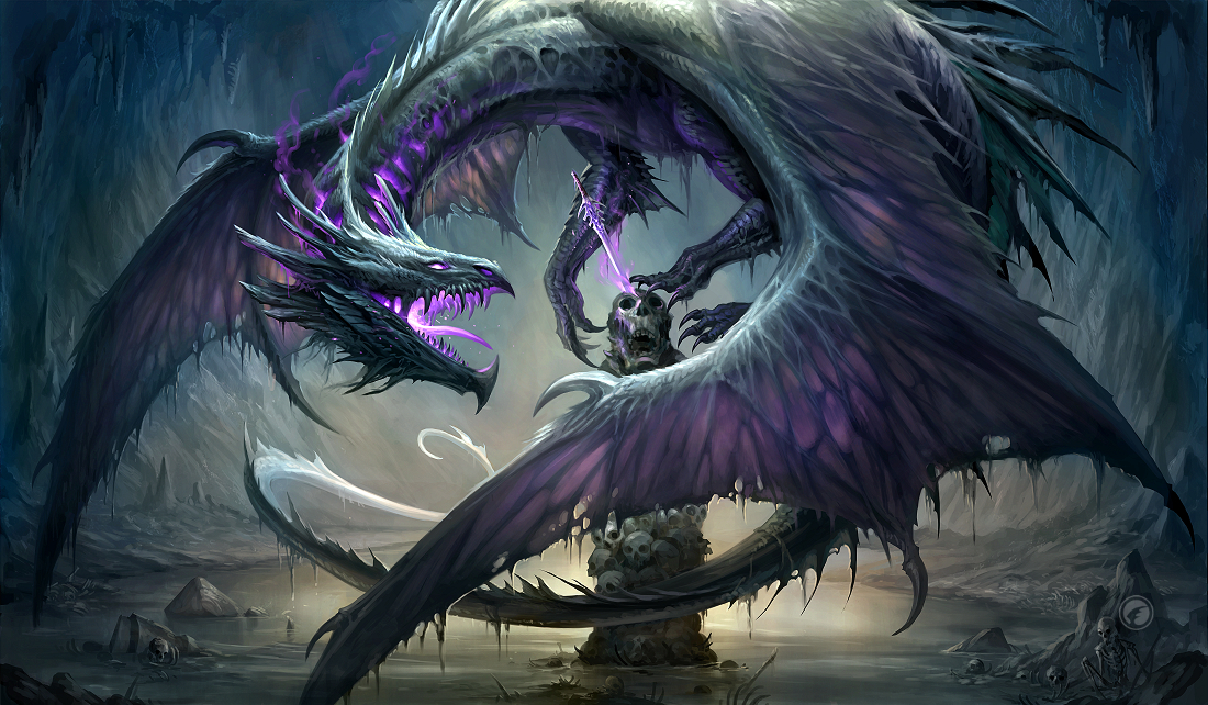 black dragon wallpaper,cg artwork,fictional character,dragon,purple,mythical creature