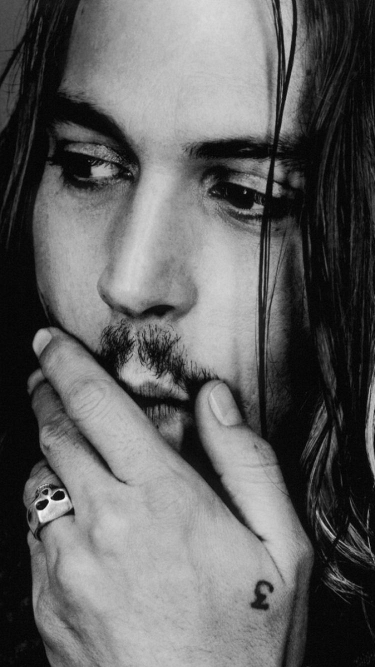 johnny depp wallpaper for iphone,face,nose,lip,moustache,mouth
