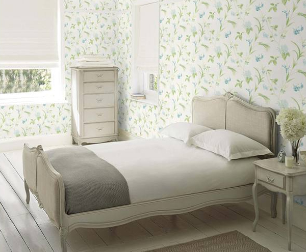 papier peint laura ashley oriental garden,meubles,chambre,lit,chambre,mur