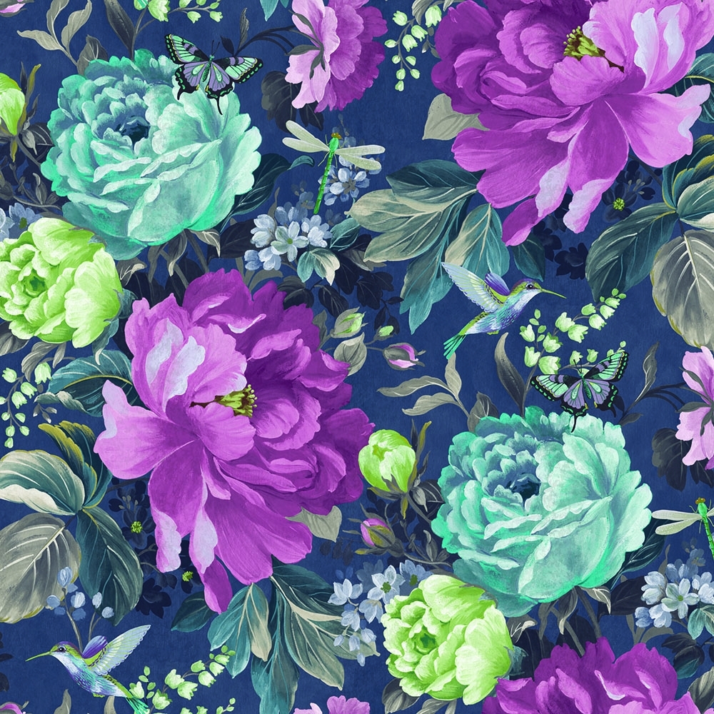 papier peint floral uk,fleur,plante à fleurs,violet,violet,plante