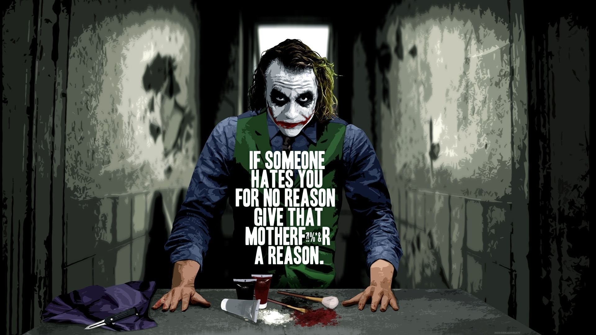 The Dark Knight Joker Wallpaper Darkness Fictional Character Ghost Supervillain Cg Artwork Wallpaperuse