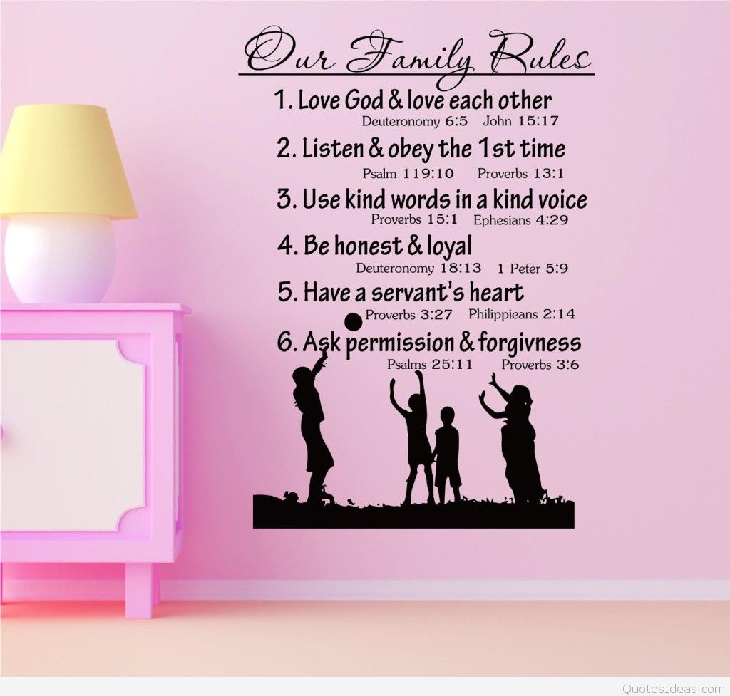 Fonds D Ecran De Famille Avec Des Citations Texte Rose Autocollant Mural Police De Caractere Autocollant Wallpaperuse