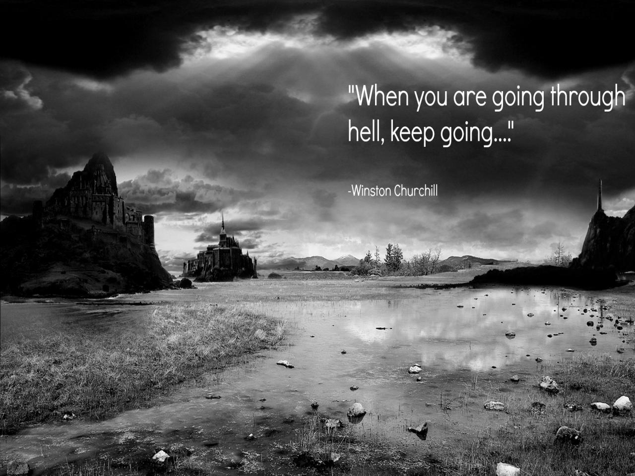 inspirational quotes wallpapers hd,sky,nature,natural landscape,black and white,black (693090